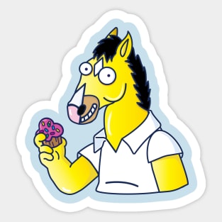 Homer Horseman & Prickly Muffin Sticker